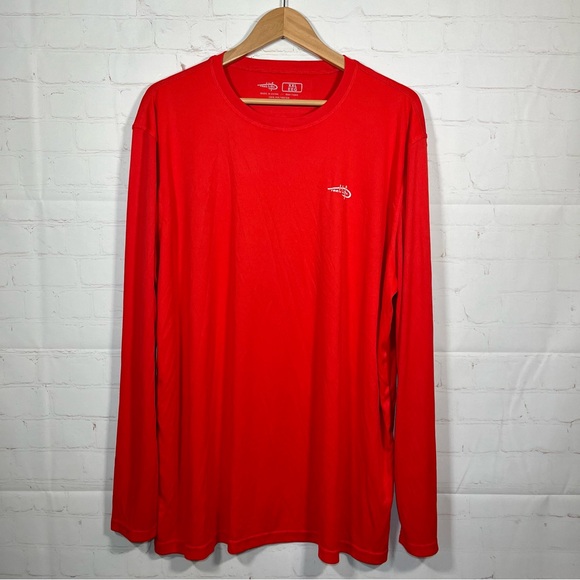 Reel Life Long Sleeve Fishing Shirt Mens Size XXL Red Outdoorsman Adventurer - Picture 1 of 8